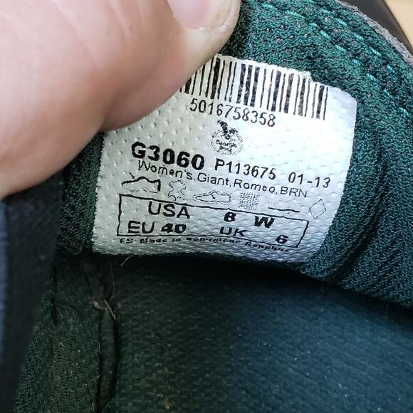 Georgia Giant Women's Size 8 Romeo Slip On Shoes Black Leather Workwear - Picture 8 of 8